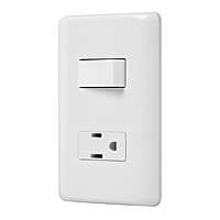 Placa armada contacto e interruptor sencillo, Volteck Basic - PA-APCO-B / 25077 Placa armada contacto e interruptor sencillo, Volteck Basic - PA-APCO-B / 25077