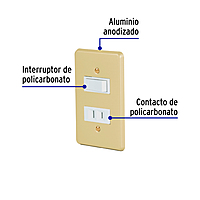 Placa armada contacto e interruptor, línea Económica - PA-APCO-E / 46388 Placa armada contacto e interruptor, línea Económica - PA-APCO-E / 46388