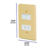 Placa armada contacto e interruptor, línea Económica - PA-APCO-E / 46388 Placa armada contacto e interruptor, línea Económica - PA-APCO-E / 46388
