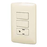 Placa armada contacto e interruptor, marfil, línea Italiana - PA-APCO-I / 48666 Placa armada contacto e interruptor, marfil, línea Italiana - PA-APCO-I / 48666