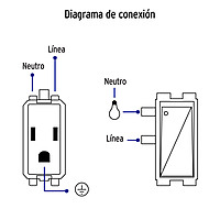 Placa armada 2 contactos e interruptor,blanco,línea Italiana - PA-APCO-I3B / 46457