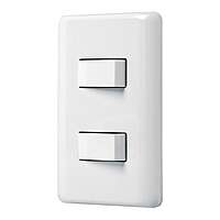 Placa armada con 2 interruptores sencillos, Volteck Basic - PA-APDO-B / 25080 Placa armada con 2 interruptores sencillos, Volteck Basic - PA-APDO-B / 25080