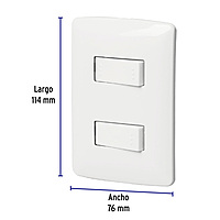 Placa armada 1 interruptor 1 escalera,blanco, línea Italiana - PA-APDO-EIB / 46462 Placa armada 1 interruptor 1 escalera,blanco, línea Italiana - PA-APDO-EIB / 46462