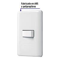 Placa armada con 1 interruptor sencillo, Volteck Basic - PA-APSE-B / 25078 Placa armada con 1 interruptor sencillo, Volteck Basic - PA-APSE-B / 25078