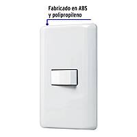 Placa armada con 1 interruptor de 3 vías, Volteck Basic - PA-APSE-EB / 25084 Placa armada con 1 interruptor de 3 vías, Volteck Basic - PA-APSE-EB / 25084