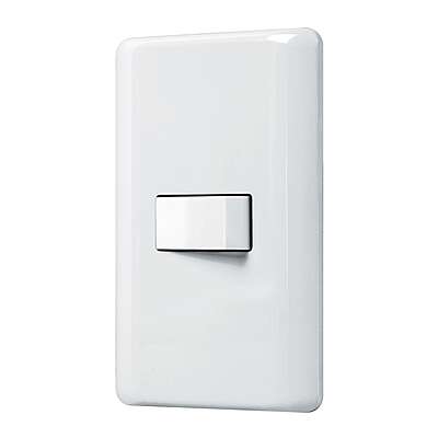 Placa armada con 1 interruptor de 3 vías, Volteck Basic - PA-APSE-EB / 25084