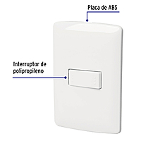 Placa armada 1 interruptor escalera, blanco, línea Italiana - PA-APSE-EIB / 46460 Placa armada 1 interruptor escalera, blanco, línea Italiana - PA-APSE-EIB / 46460