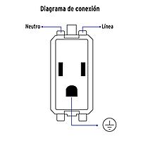 Placa armada con 3 contactos, Volteck Basic - PA-COTR-B / 25082 Placa armada con 3 contactos, Volteck Basic - PA-COTR-B / 25082
