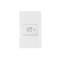 Placa armada 1 toma para teléfono, 1.5 mod, Española, blanco - PA-TE-EB / 45607