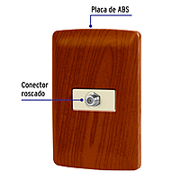 Placa armada con conexión para TV, madera, línea Italiana - PA-TV-IM / 49953