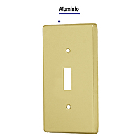 Placa para interruptor vertical, de aluminio, línea Standard - PAAP-S / 46417