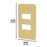 placa-2-módulos-de-aluminio-línea-económica-pado-e-46436 placa-2-módulos-de-aluminio-línea-económica-pado-e-46436