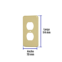 Placa dúplex de aluminio, línea Standard - PADO-S / 46408 Placa dúplex de aluminio, línea Standard - PADO-S / 46408