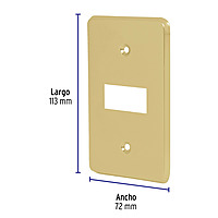 placa-1-módulo-de-aluminio-línea-económica-pase-e-46435