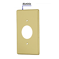 Placa para contacto redondo, de aluminio, línea Standard - PASE-S / 46414 Placa para contacto redondo, de aluminio, línea Standard - PASE-S / 46414