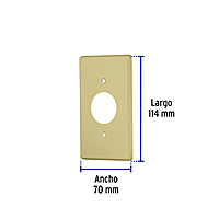 Placa para contacto redondo, de aluminio, línea Standard - PASE-S / 46414 Placa para contacto redondo, de aluminio, línea Standard - PASE-S / 46414