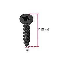 Bolsa con 200 pijas #8 x 1' tipo Quadrex - PIQU-8X1 / 44891