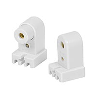Portalámpara de plástico, slim line, bolsa 2 pzas, Volteck - POPL-14 / 46506 Portalámpara de plástico, slim line, bolsa 2 pzas, Volteck - POPL-14 / 46506