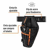 Porta taladro de poliester con cinco compartimentos - POT-5B / 19588 Porta taladro de poliester con cinco compartimentos - POT-5B / 19588
