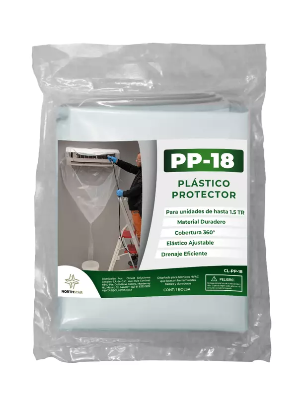 Bolsa plastica protectora para limpieza PP-18 Bolsa plastica protectora para limpieza PP-18