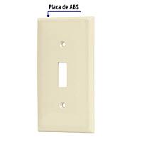 Placa de ABS para interruptor vertical, Standard, marfil - PPAP-S / 46415
