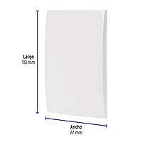 Placa de ABS ciega, línea Oslo, color blanco - PPCI-OB / 48306 Placa de ABS ciega, línea Oslo, color blanco - PPCI-OB / 48306