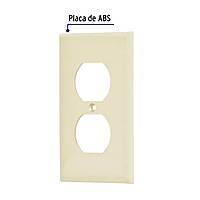 Placa de ABS dúplex, Standard, marfil - PPDO-S / 46406