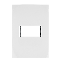 Placa 1 módulo de ABS, línea Oslo, color blanco - PPSE-OB / 48303 Placa 1 módulo de ABS, línea Oslo, color blanco - PPSE-OB / 48303