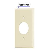 Placa de ABS para contacto redondo, Standard, marfil - PPSE-S / 46412 Placa de ABS para contacto redondo, Standard, marfil - PPSE-S / 46412