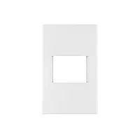 Placa 1 ventana, 1.5 módulos, línea Española, color blanco - PPSE15-EB / 47044