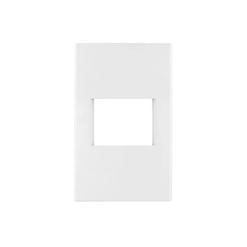 Placa 1 ventana, 1.5 módulos, línea Española, color blanco - PPSE15-EB / 47044