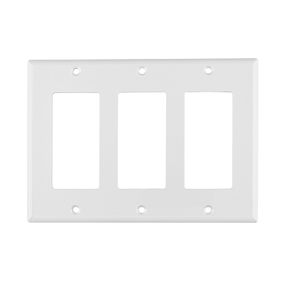 Placa 3 ventanas, de policarbonato, línea Classic - PPTR-CL / 46420