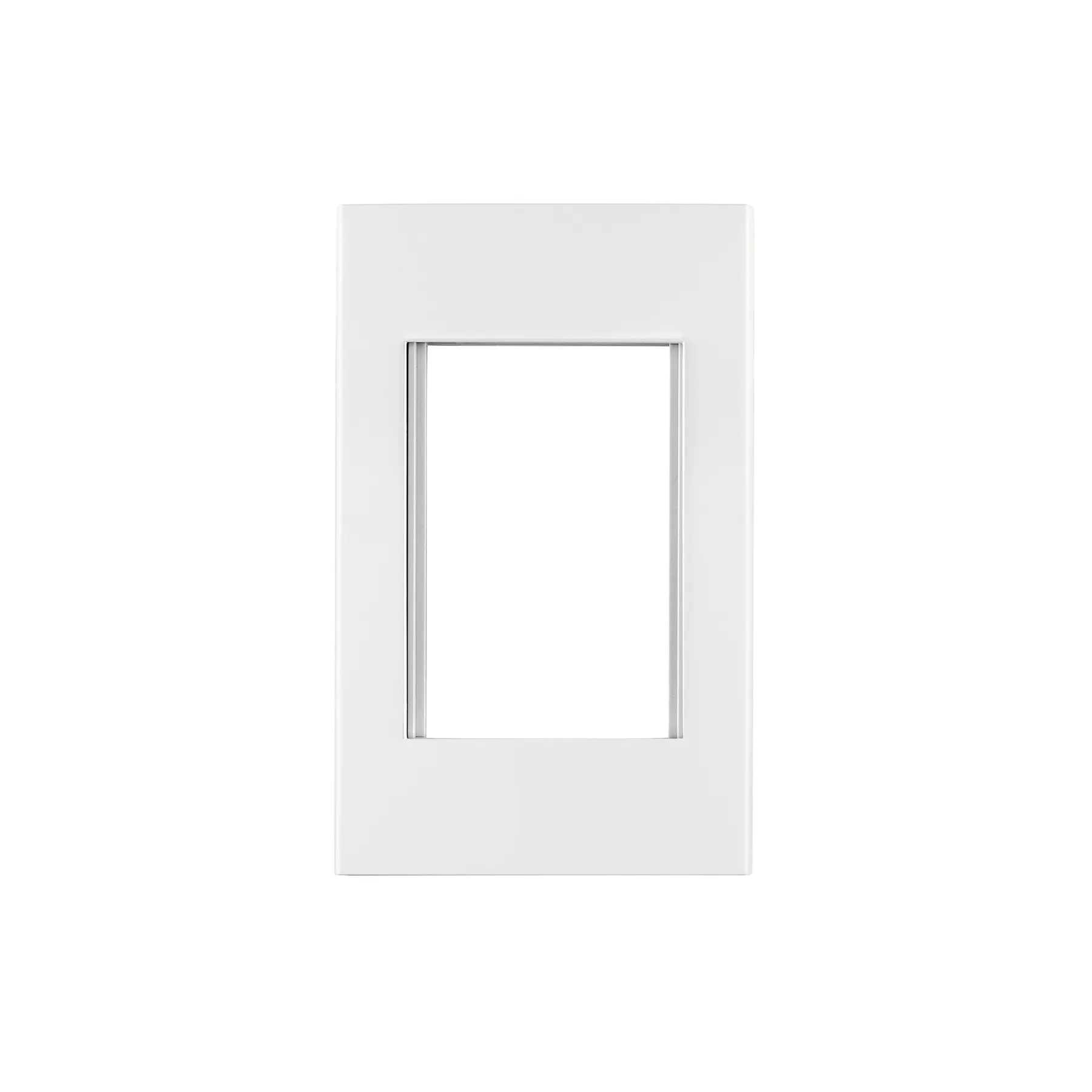 Placa 1 ventana, 3 módulos, línea Española, color blanco - PPTR-EB / 47043 Placa 1 ventana, 3 módulos, línea Española, color blanco - PPTR-EB / 47043