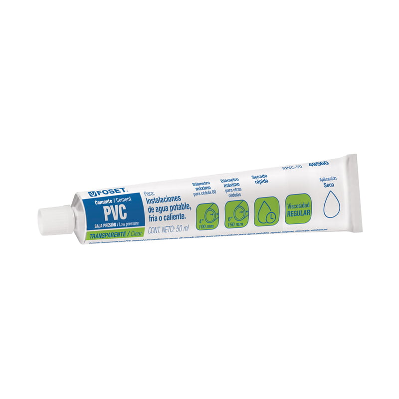 Cemento para PVC, tubo 50 g - PPVC-50 / 49560 Cemento para PVC, tubo 50 g - PPVC-50 / 49560