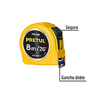 flexómetro-amarillo-8m-cinta-25-mm-pretul-tarjeta-plást-pro-8me-21603 flexómetro-amarillo-8m-cinta-25-mm-pretul-tarjeta-plást-pro-8me-21603