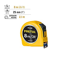 flexómetro-amarillo-8m-cinta-25-mm-pretul-tarjeta-plást-pro-8me-21603