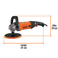 Pulidora 7' 1200 W velocidad variable, profesional, Truper - PULA-7A3 / 16626 Pulidora 7' 1200 W velocidad variable, profesional, Truper - PULA-7A3 / 16626