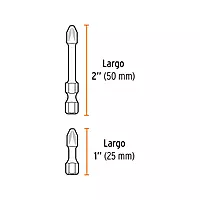 Juego de 40 puntas de impacto mixtas largos 1' y 2', Expert, 101966 - PUN-40IX Juego de 40 puntas de impacto mixtas largos 1' y 2', Expert, 101966 - PUN-40IX