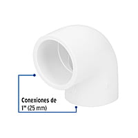 Codo 90° de PVC, 1' - PVC-563 / 45413 Codo 90° de PVC, 1' - PVC-563 / 45413
