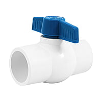 Válvula de esfera de PVC, de 1 1/2', para cementar - PVC-ES-1-1/2 / 49160 Válvula de esfera de PVC, de 1 1/2', para cementar - PVC-ES-1-1/2 / 49160