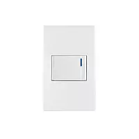 Placa armada 1 interruptor de 3vías, 1.5mód, Española,blanco - PA-APSE15-EEB / 45600 Placa armada 1 interruptor de 3vías, 1.5mód, Española,blanco - PA-APSE15-EEB / 45600