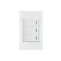 Placa armada 3 interruptores 1de 3vías,1 mod,Española,blanco - PA-APTR-EEB / 45606 Placa armada 3 interruptores 1de 3vías,1 mod,Española,blanco - PA-APTR-EEB / 45606