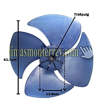 Aspa Para Minisplit York Equipo 2Ton, Diametro Exterior 44Cm, Centro 12.5Cm, 1/2Pulg, 4 Hojas - 184A3R000251 Aspa Para Minisplit York Equipo 2Ton, Diametro Exterior 44Cm, Centro 12.5Cm, 1/2Pulg, 4 Hojas - 184A3R000251