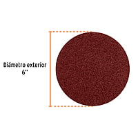 Caja con 3 discos de lija 6' grano 100 para PUL 4x6 - R12-PUL-4X6 / 16148 Caja con 3 discos de lija 6' grano 100 para PUL 4x6 - R12-PUL-4X6 / 16148