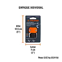 Conector plástico, hembra 5/8'-3/4' - REF-5/8-3/4 / 12718