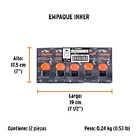 Conector plástico, macho 1/2' - REM-1/2 / 12710