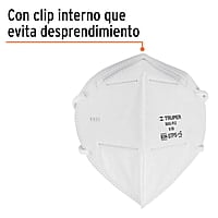 Respirador plegable N95, para polvos y partículas, 1 pieza - MAS-PLE / 14427