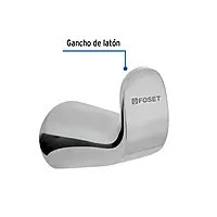 Gancho sencillo para toalla línea Riviera - RIA-73 / 45204 Gancho sencillo para toalla línea Riviera - RIA-73 / 45204