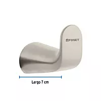 Gancho sencillo satinado para toalla línea Riviera - RIA-73N / 45219 Gancho sencillo satinado para toalla línea Riviera - RIA-73N / 45219