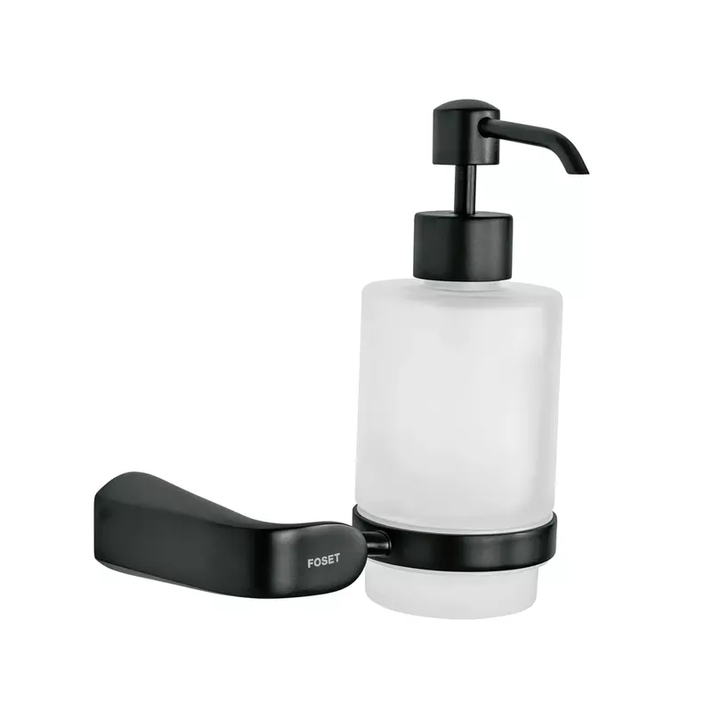 Dispensador de jabón a pared, negro - RIA-75M / 44278 Dispensador de jabón a pared, negro - RIA-75M / 44278